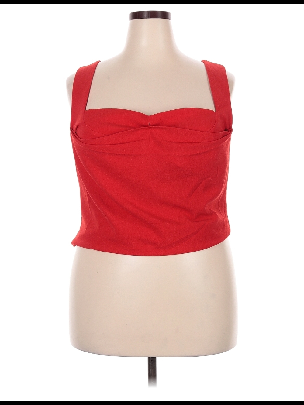 Miaou Red Imogene Corset Draped Cowl Tank Top 4XL
